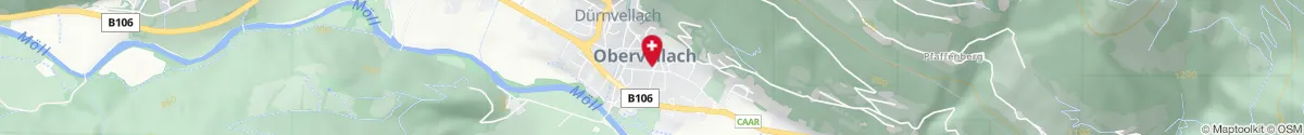 Map representation of the location for Adler-Apotheke in 9821 Obervellach